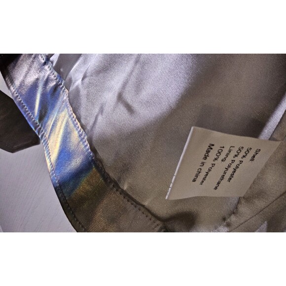 Allegra K XS Faux Leather Lopel Moto Biker Sleeveless Vest - Picture 7 of 9